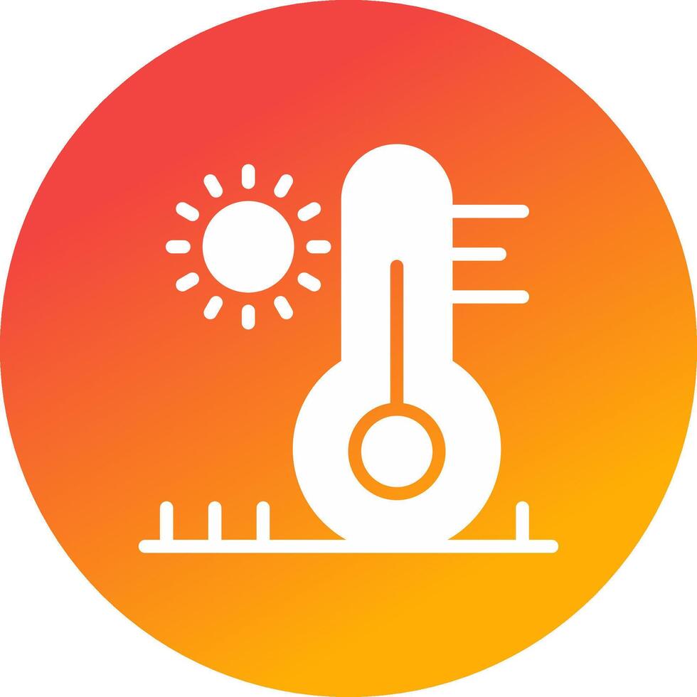 High Temperature Creative Icon Design vector