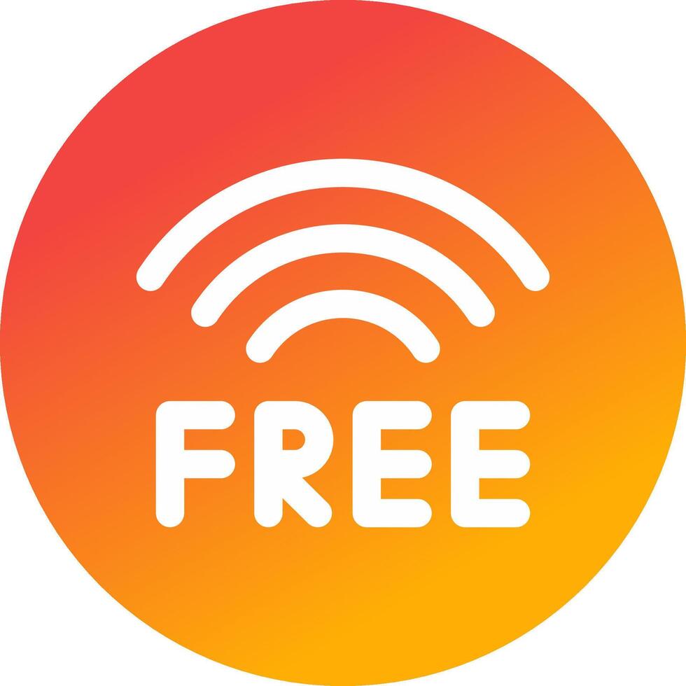 Free Wifi Creative Icon Design vector