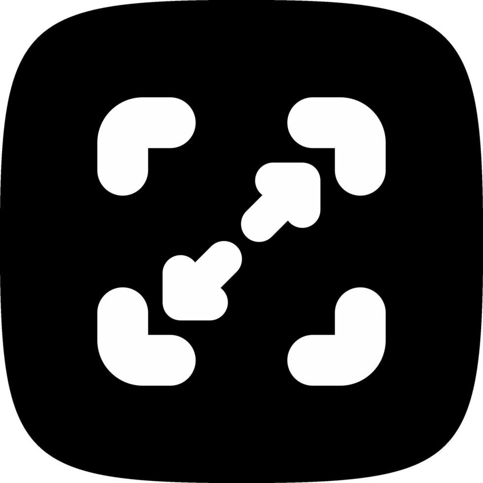 glyph corner inverted Design vector