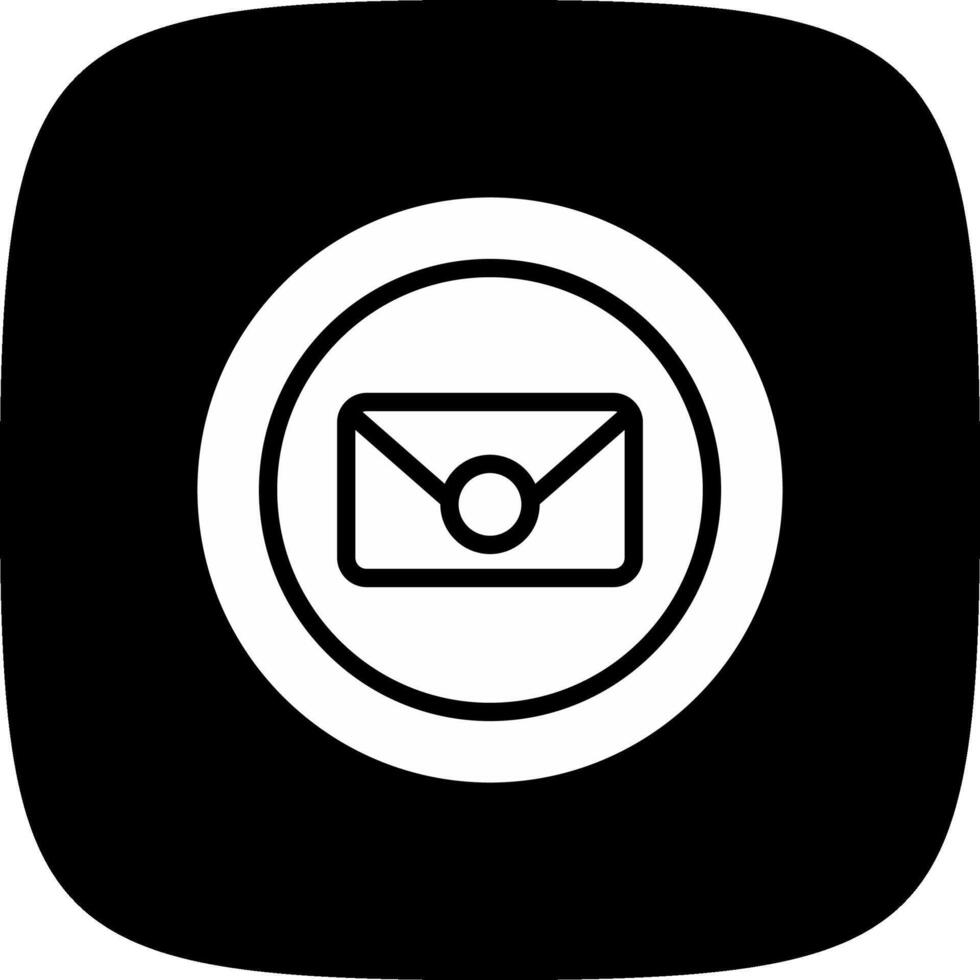 Circle Envelope Creative Icon Design vector