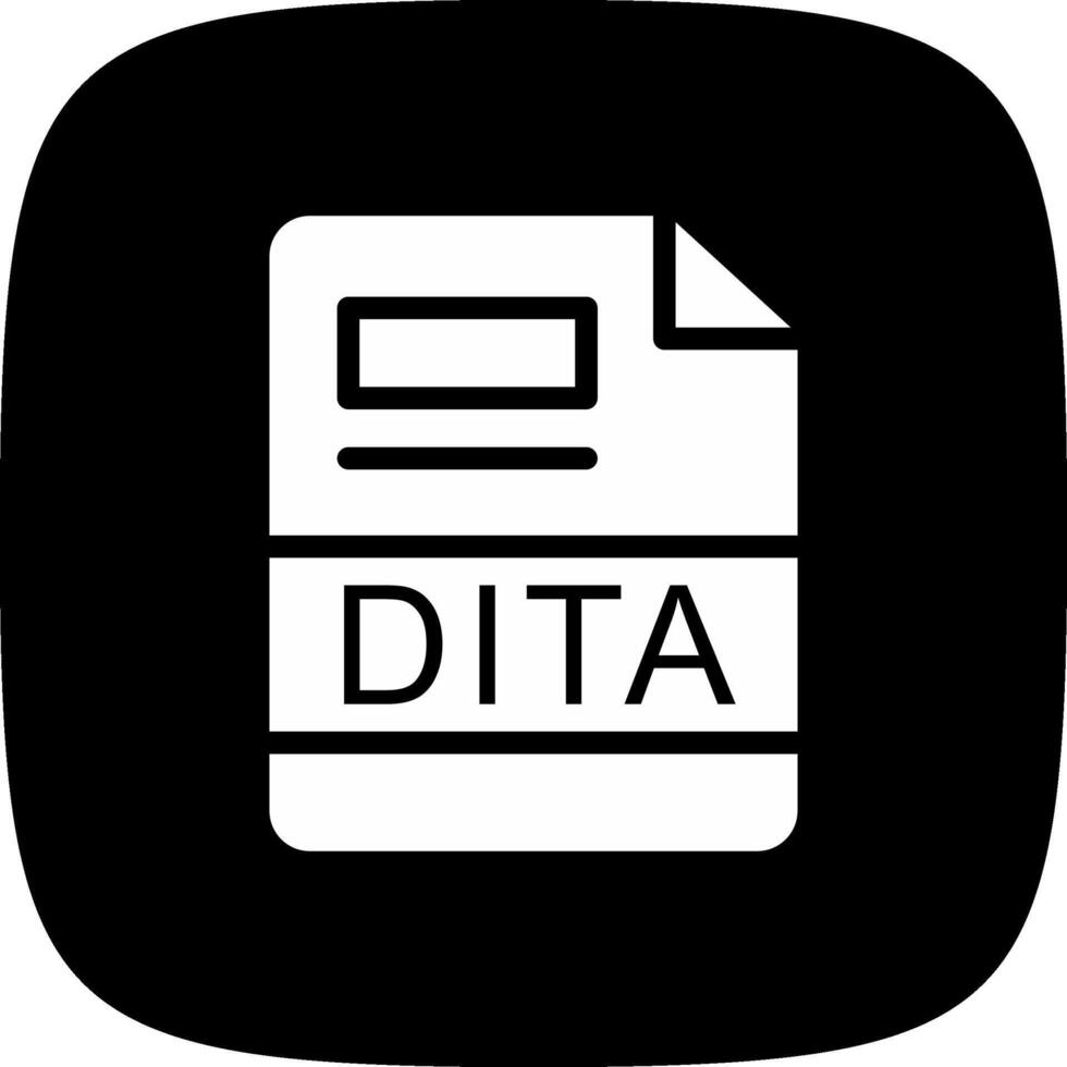 dita creativo icono diseño vector