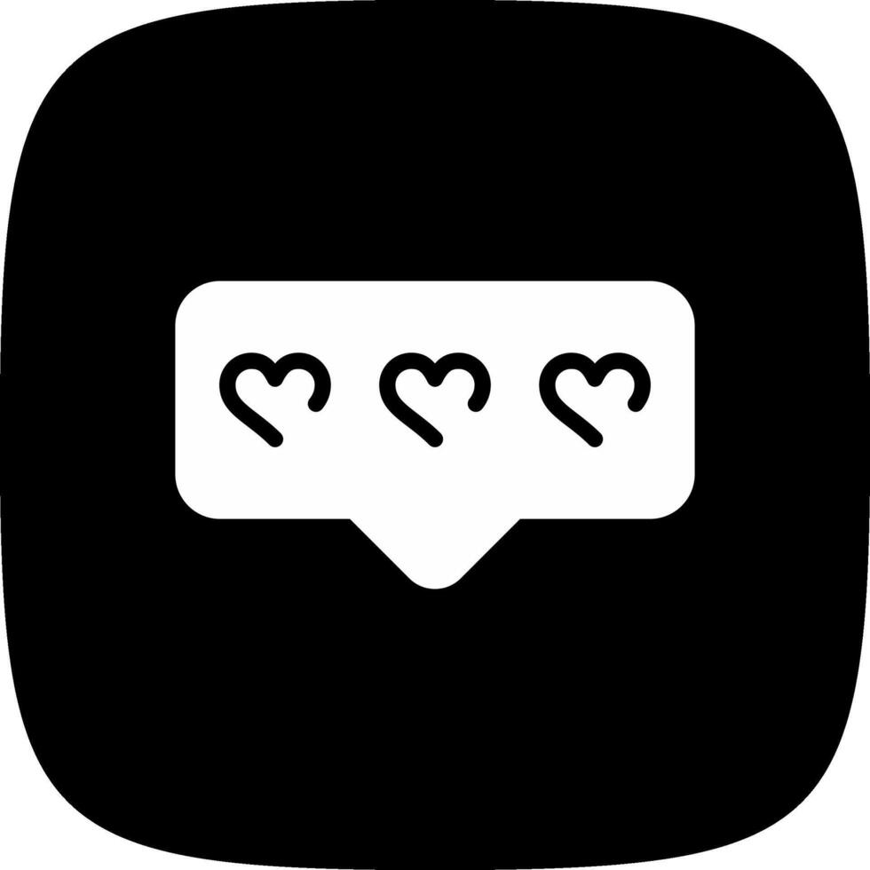 Comment Heart Creative Icon Design vector