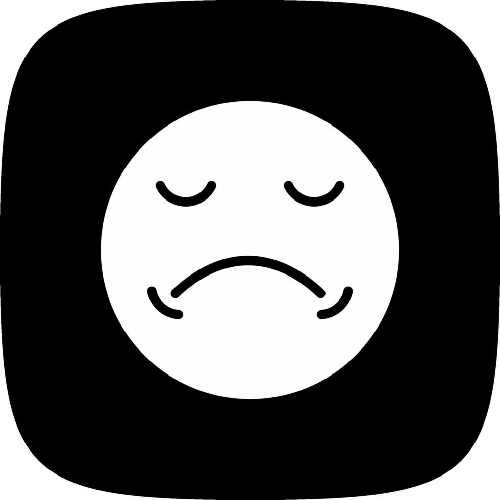 Sad Creative Icon Design vector