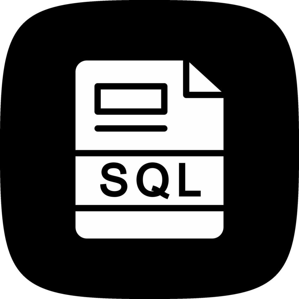 SQL Creative Icon Design vector