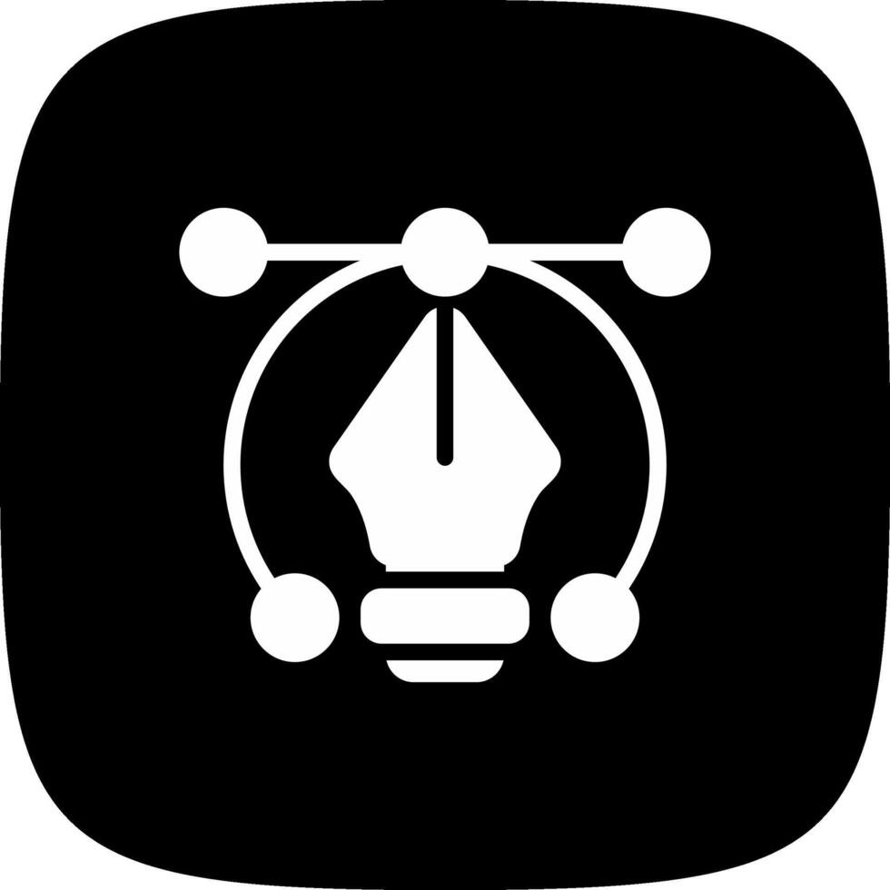 glyph corner inverted Design vector