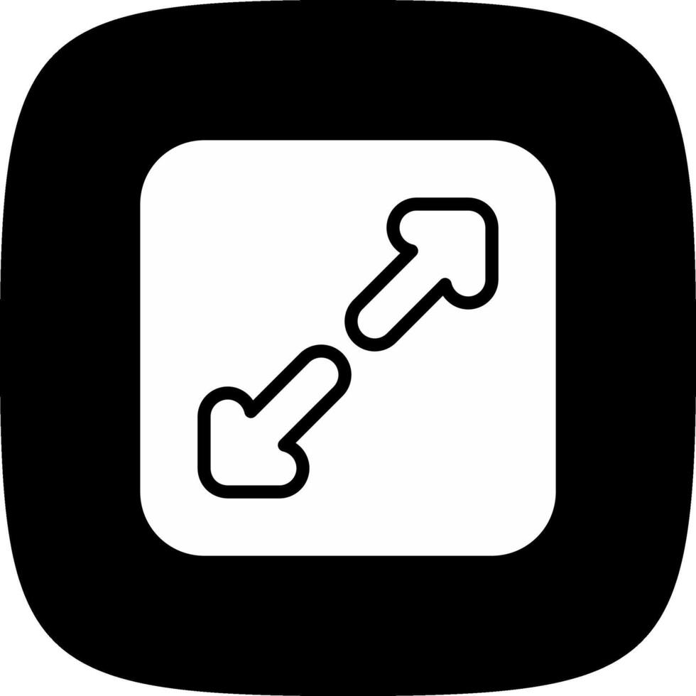glyph corner inverted Design vector