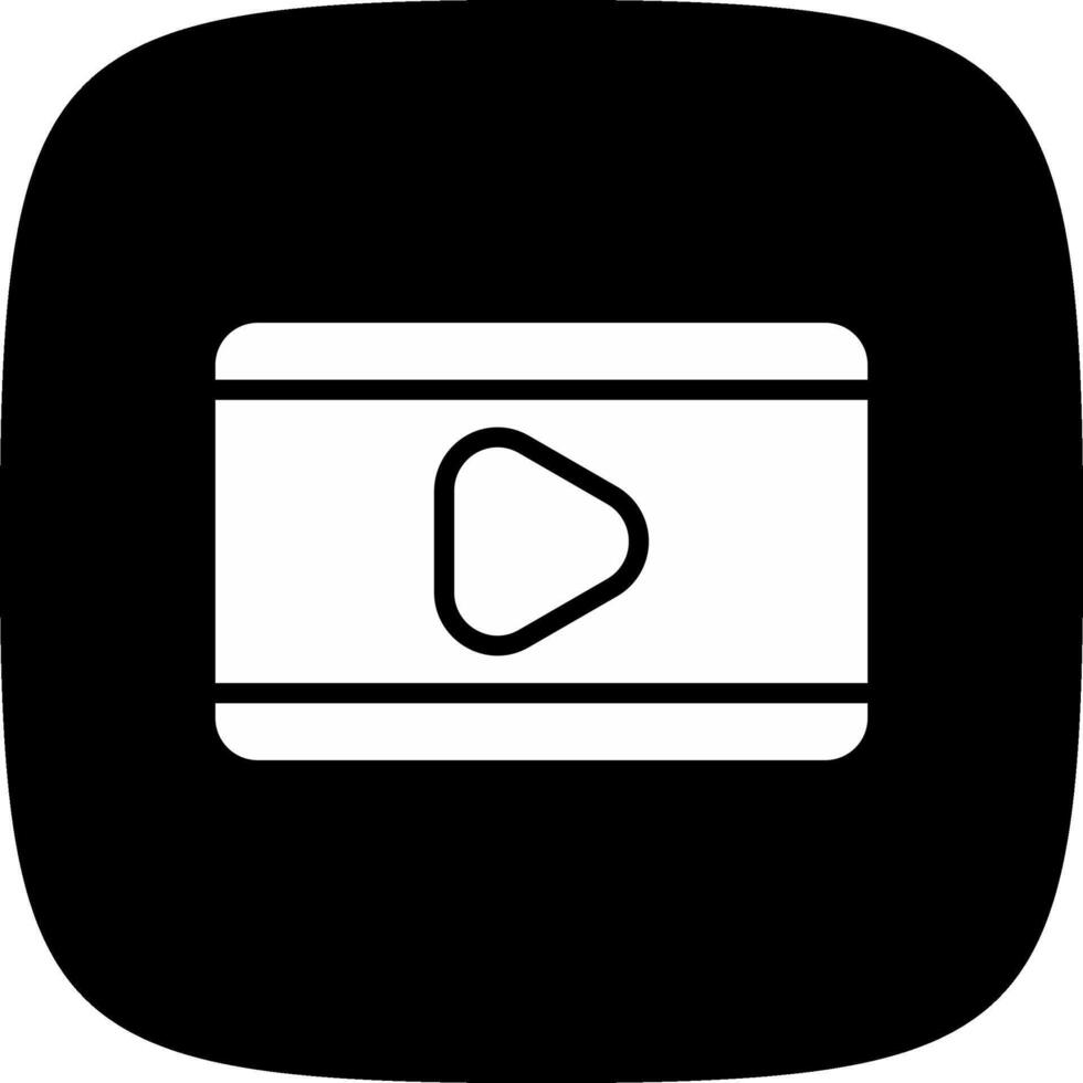 Video Play Creative Icon Design vector