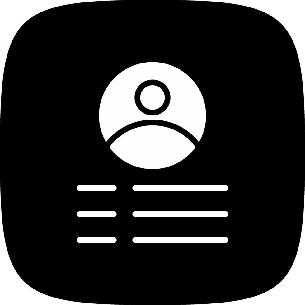 Profile Creative Icon Design vector
