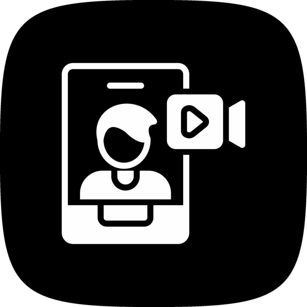 Video Chat Creative Icon Design vector