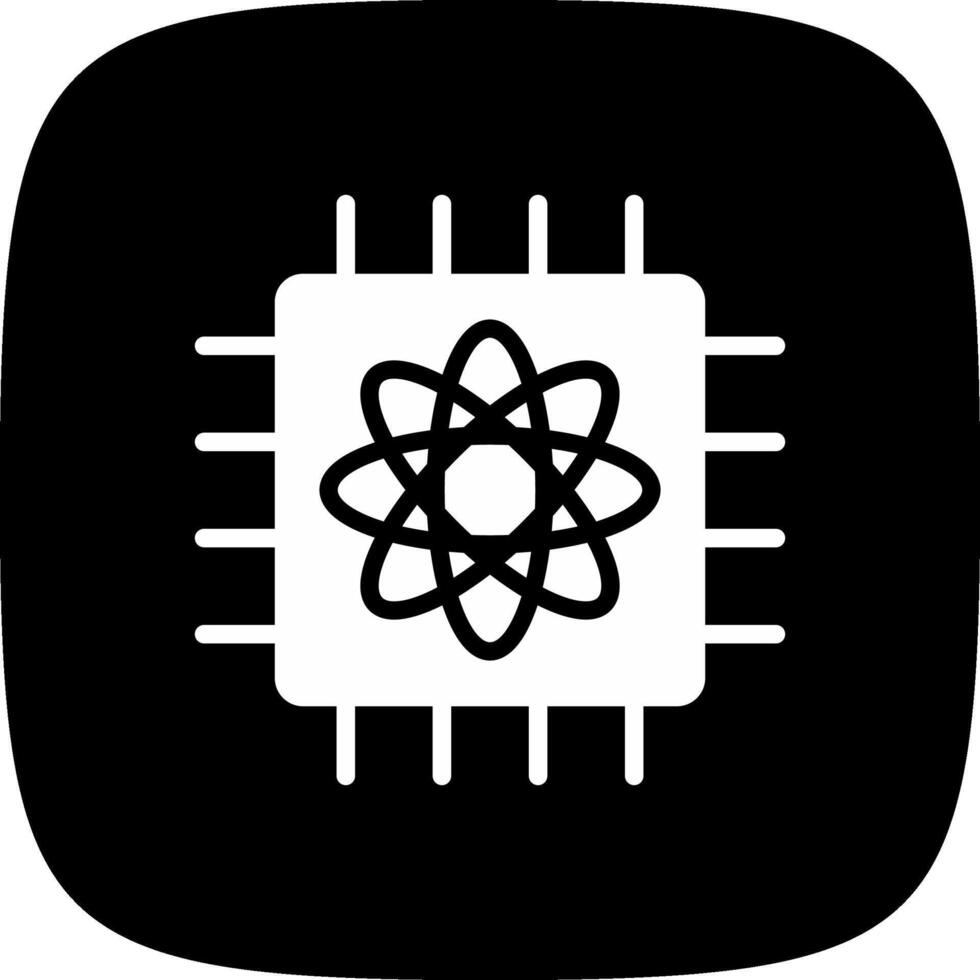 Quantum Computer Creative Icon Design vector