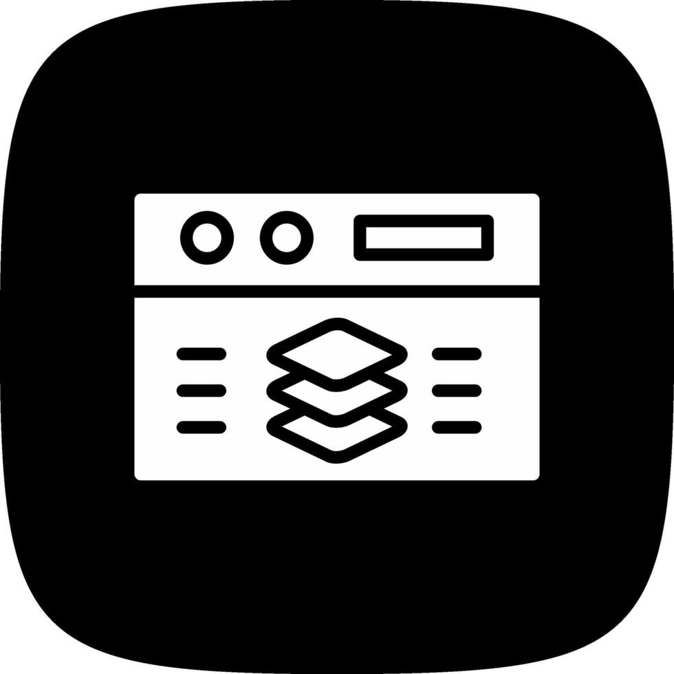 Full Stack Developer Creative Icon Design vector