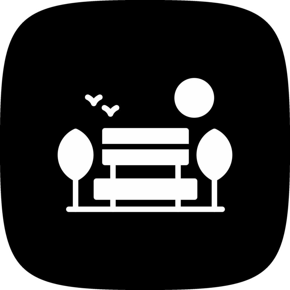 Park Landscape Creative Icon Design vector