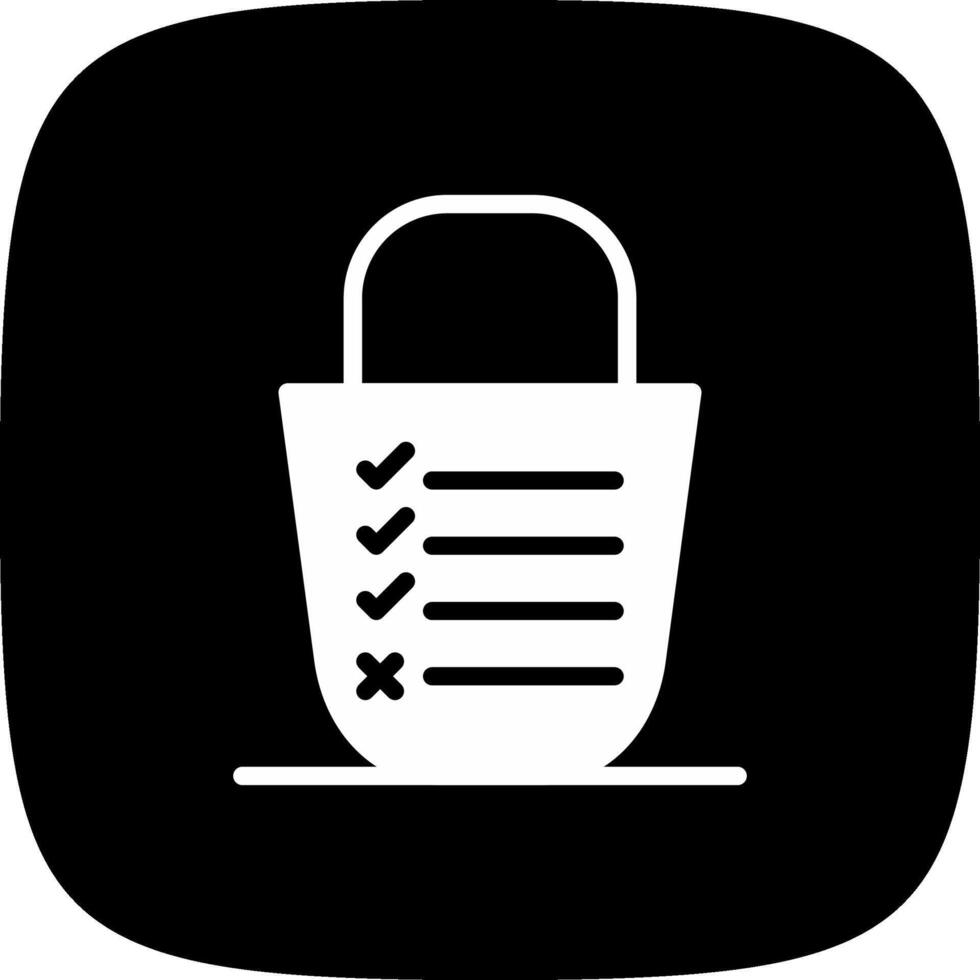 Bucket List Creative Icon Design vector