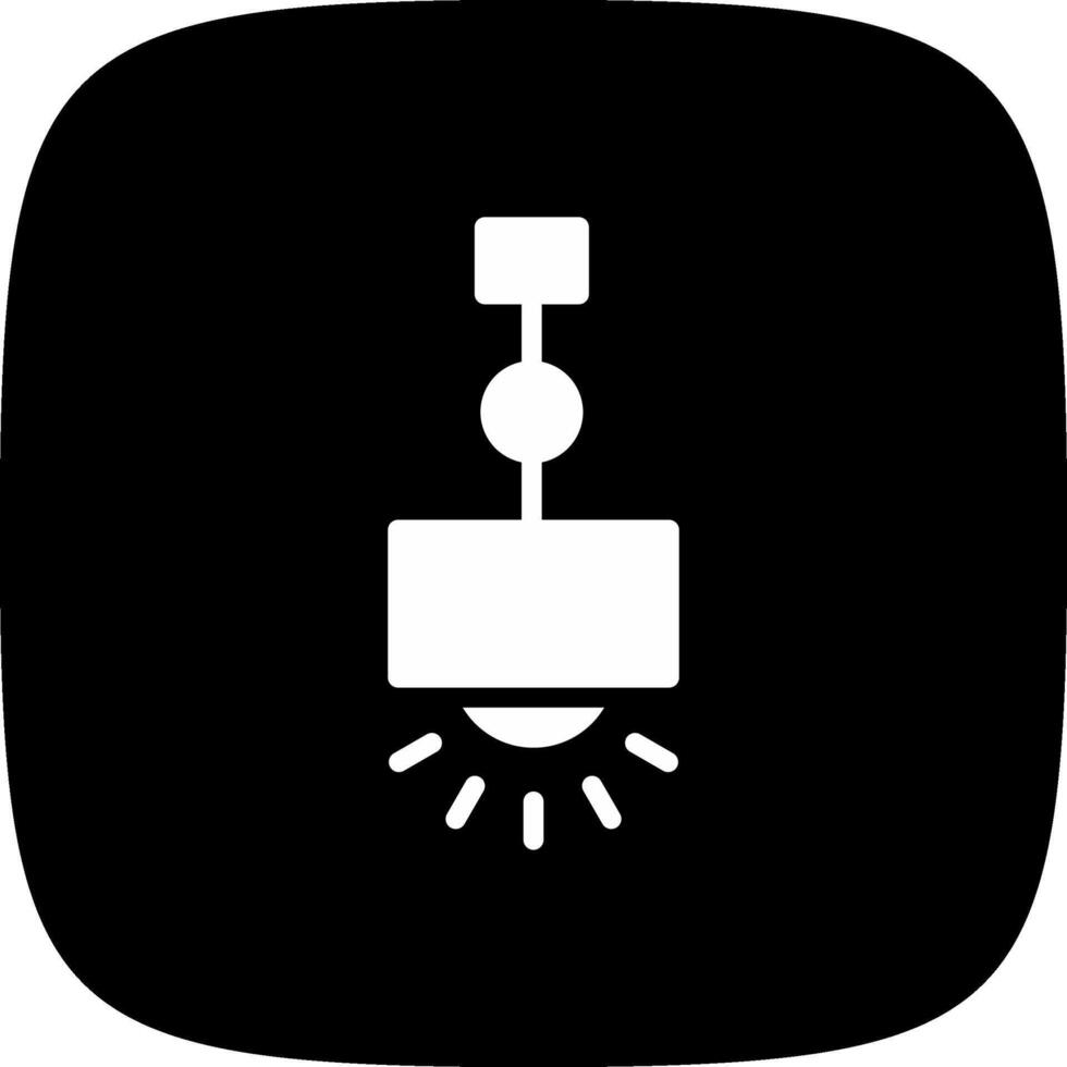 Hanging Lamp Creative Icon Design vector