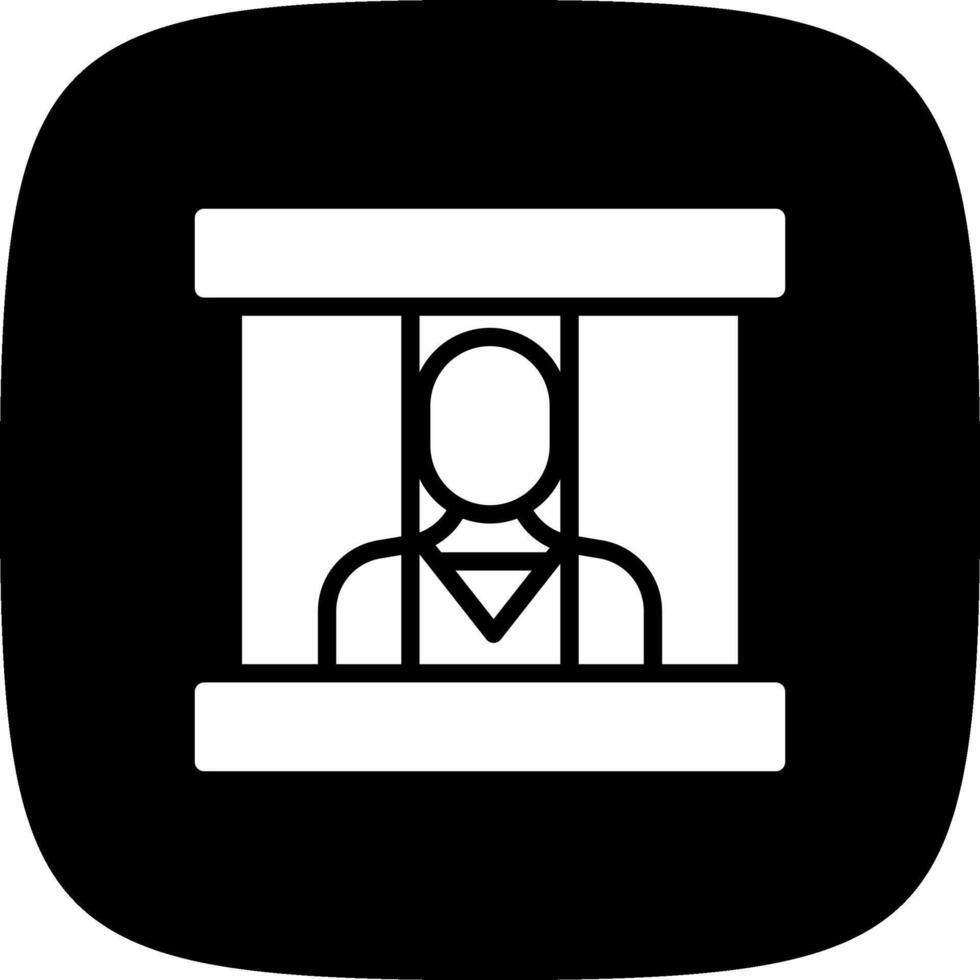 Prisoner Creative Icon Design vector