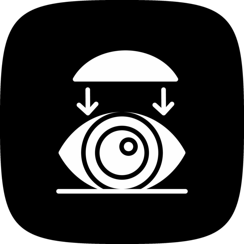 Rigid Contact Lenses Creative Icon Design vector