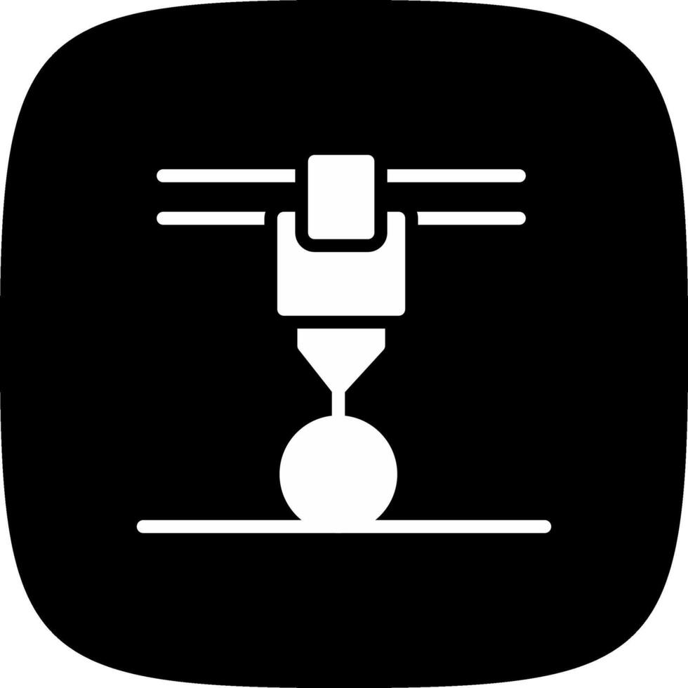 3d Printer Creative Icon Design vector