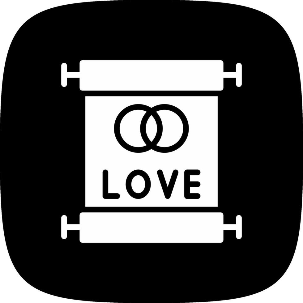 diseño de icono creativo de votos de boda vector