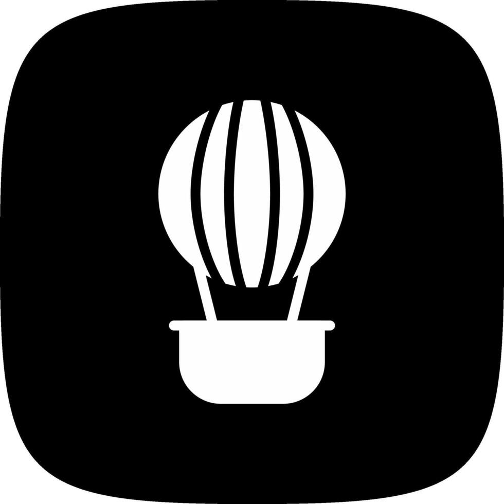 Hot Air Balloon Creative Icon Design vector