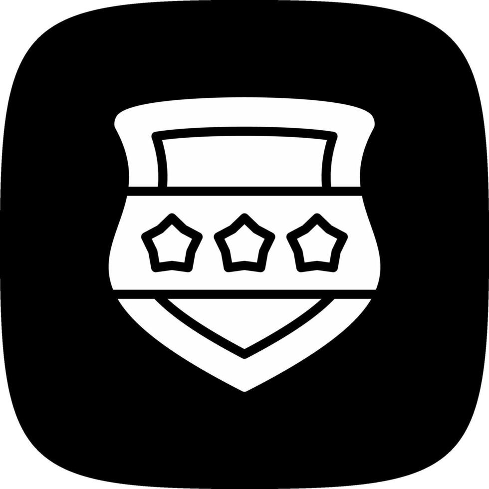 Police Shield Creative Icon Design vector