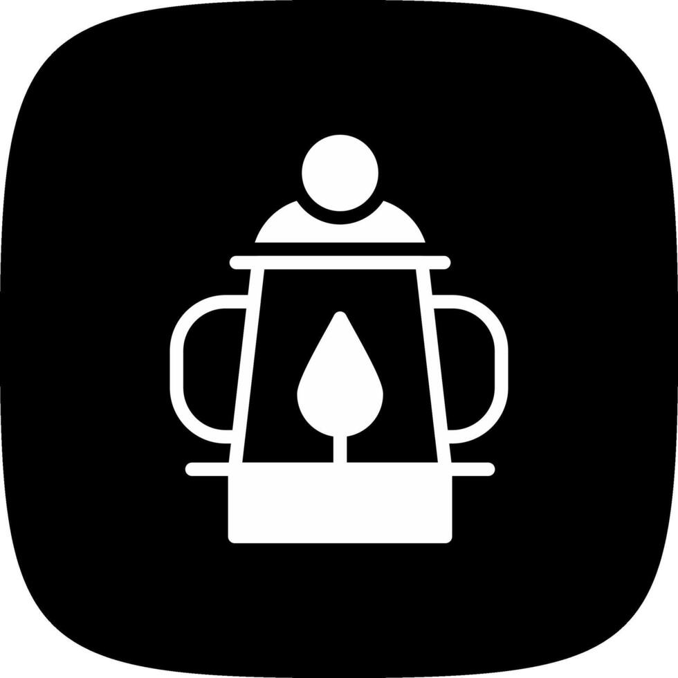 diseño de icono creativo de lámpara de aceite vector