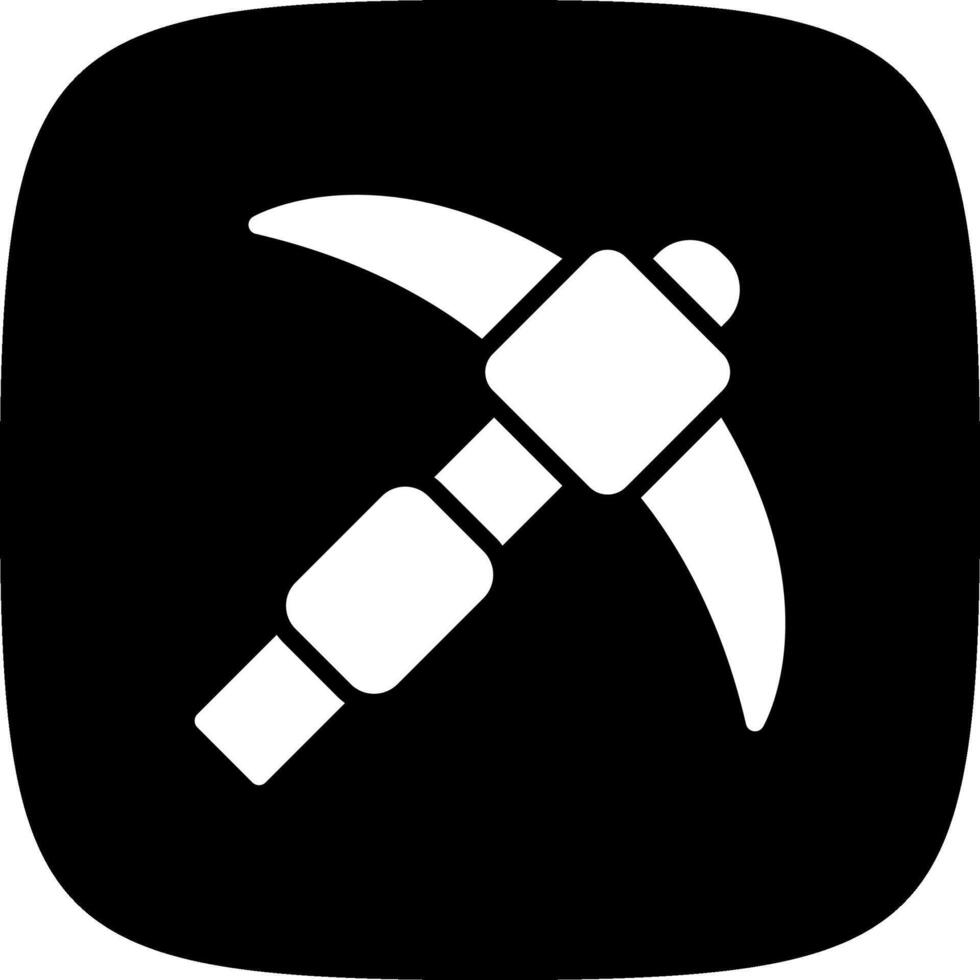 Pickaxe Creative Icon Design vector