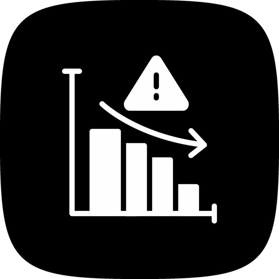 Market Risk Creative Icon Design vector