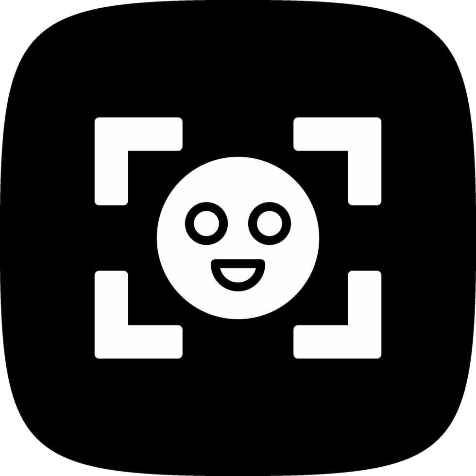 Face Detection Creative Icon Design vector