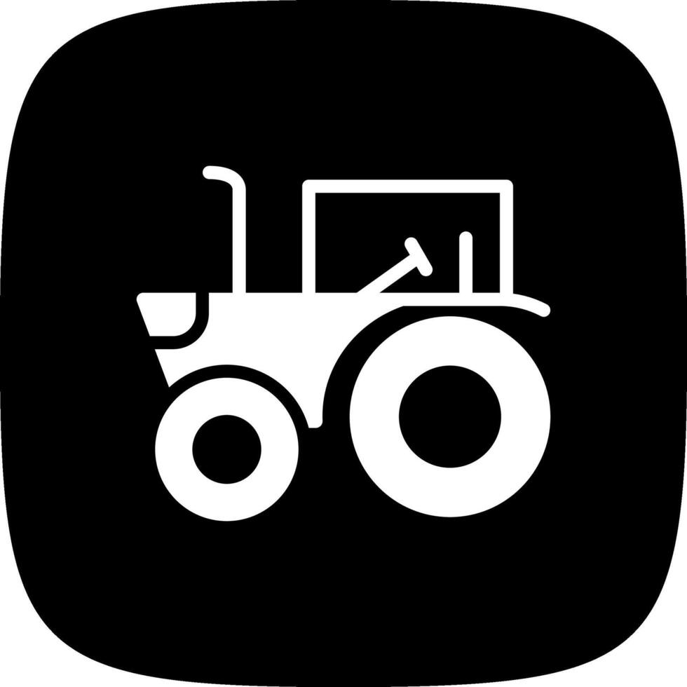 diseño de icono creativo de tractor vector