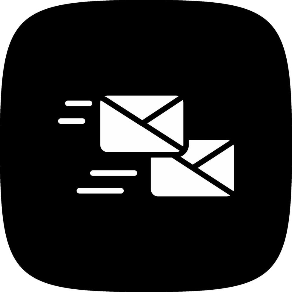 Mass Mailing Creative Icon Design vector