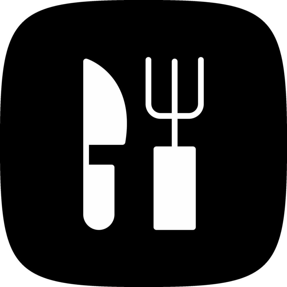 tenedor y cuchillo creativo icono diseño vector