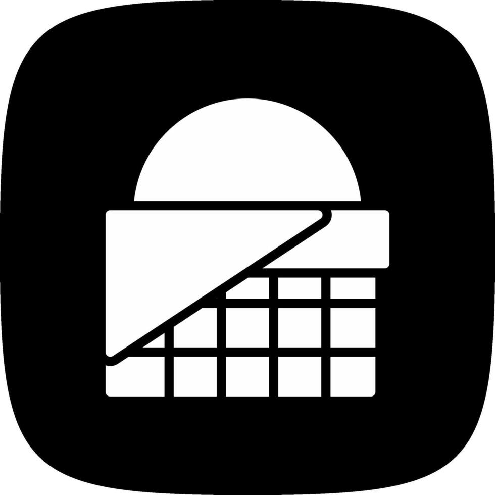 glyph corner inverted Design vector