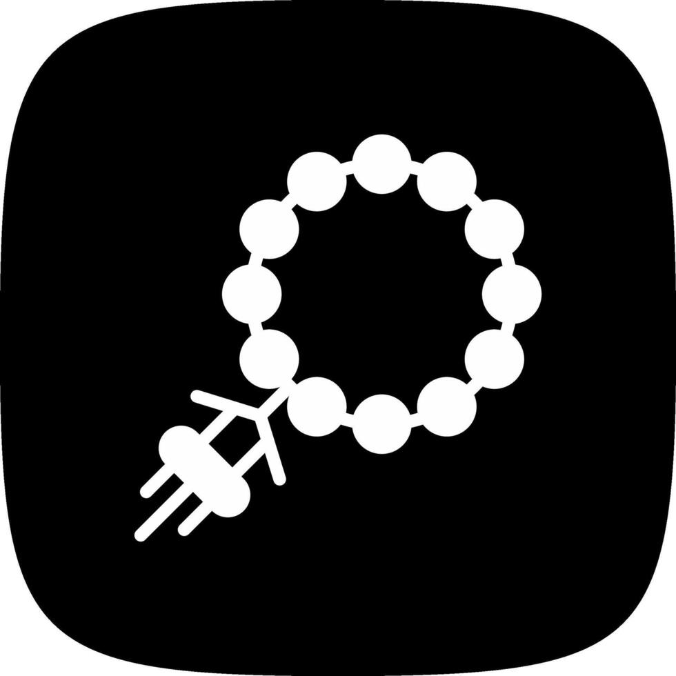 Rosary Creative Icon Design vector