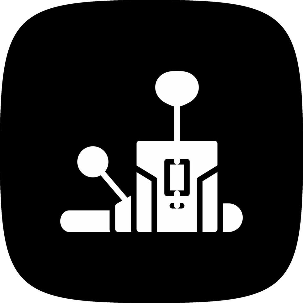 Pilates Chair Creative Icon Design vector