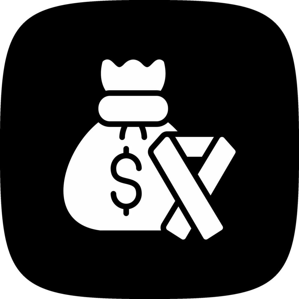 diseño de icono creativo de bolsa de dinero vector