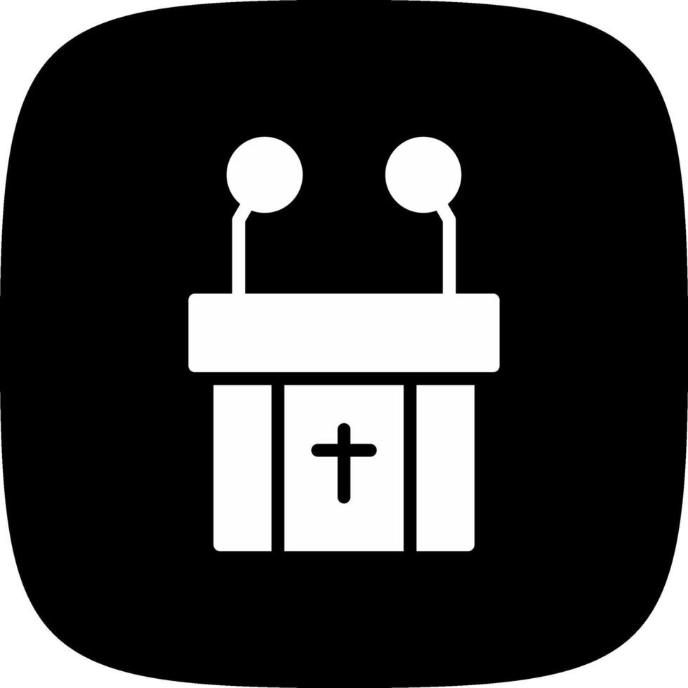 Pulpit Creative Icon Design vector