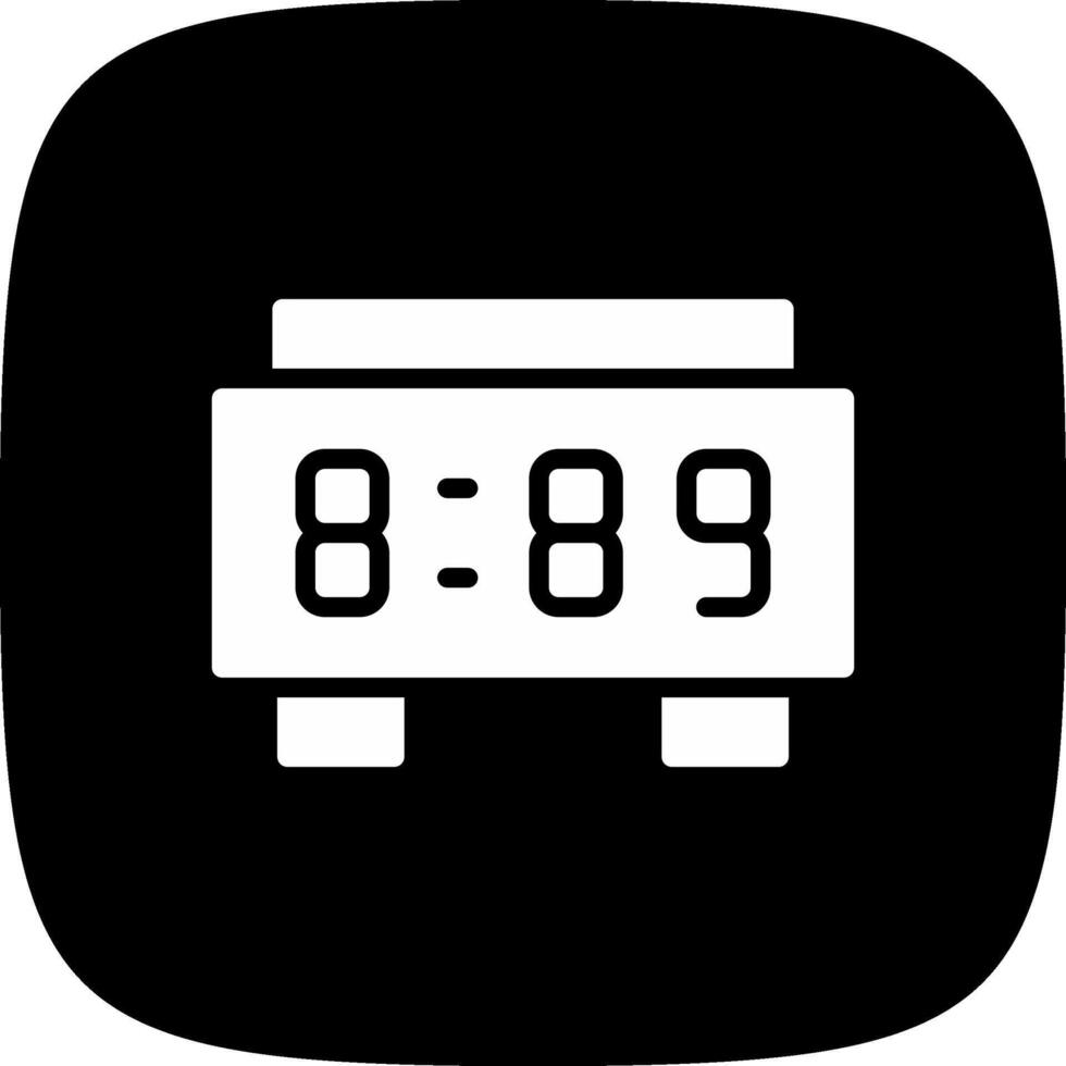 Digital Clock Creative Icon Design vector