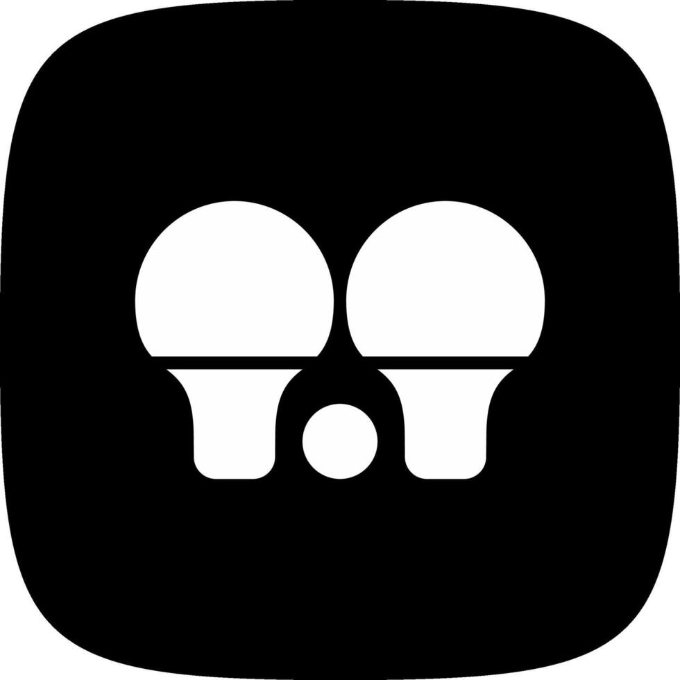 diseño de icono creativo de ping pong vector