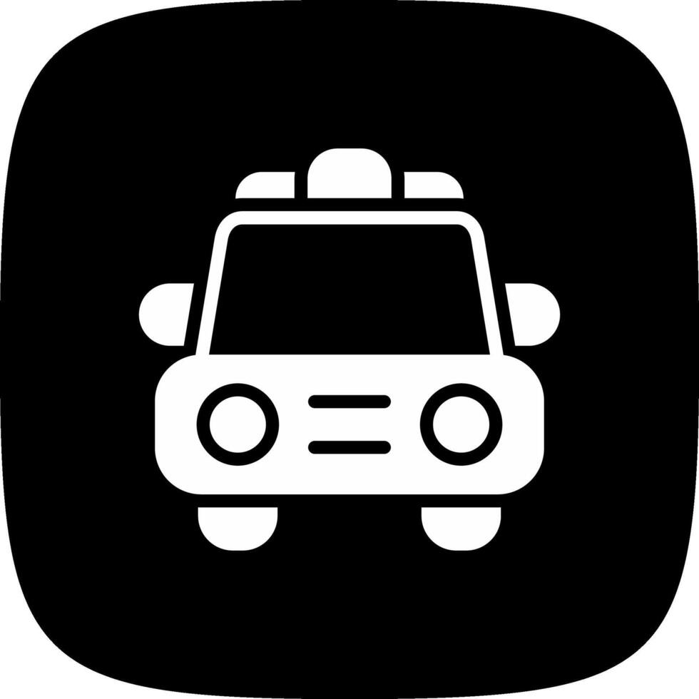 diseño de icono creativo de coche de policía vector