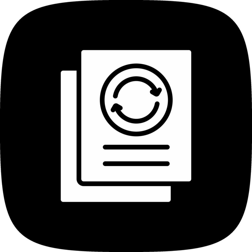 Paper Recycle Creative Icon Design vector