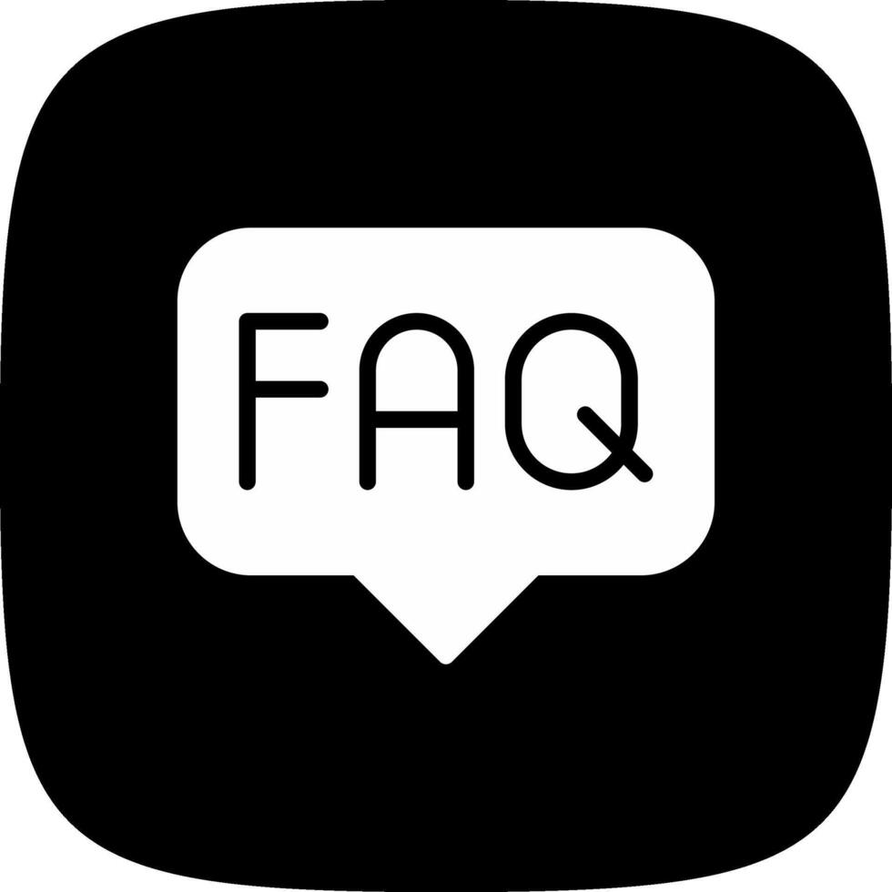 FAQ Creative Icon Design vector