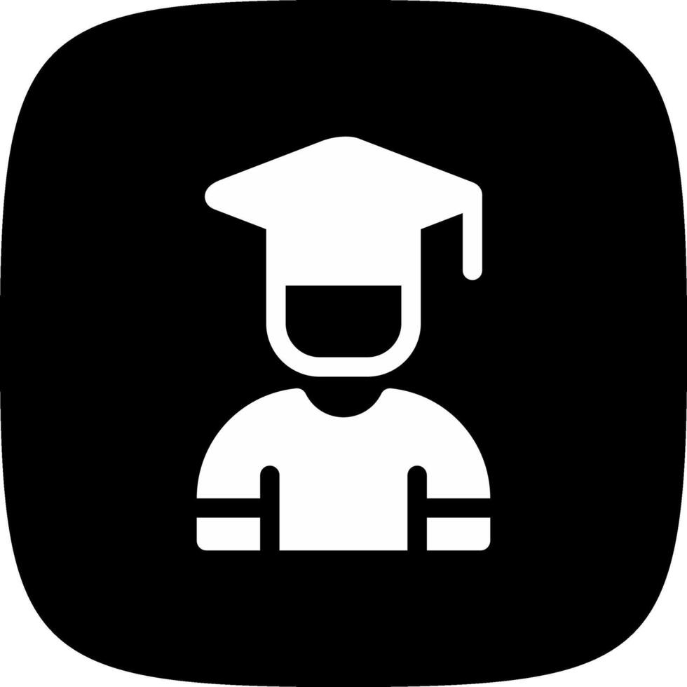 Male Graduate Creative Icon Design vector