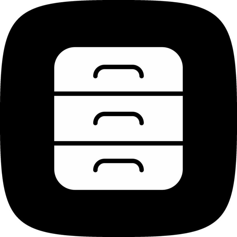 Drawers Creative Icon Design vector