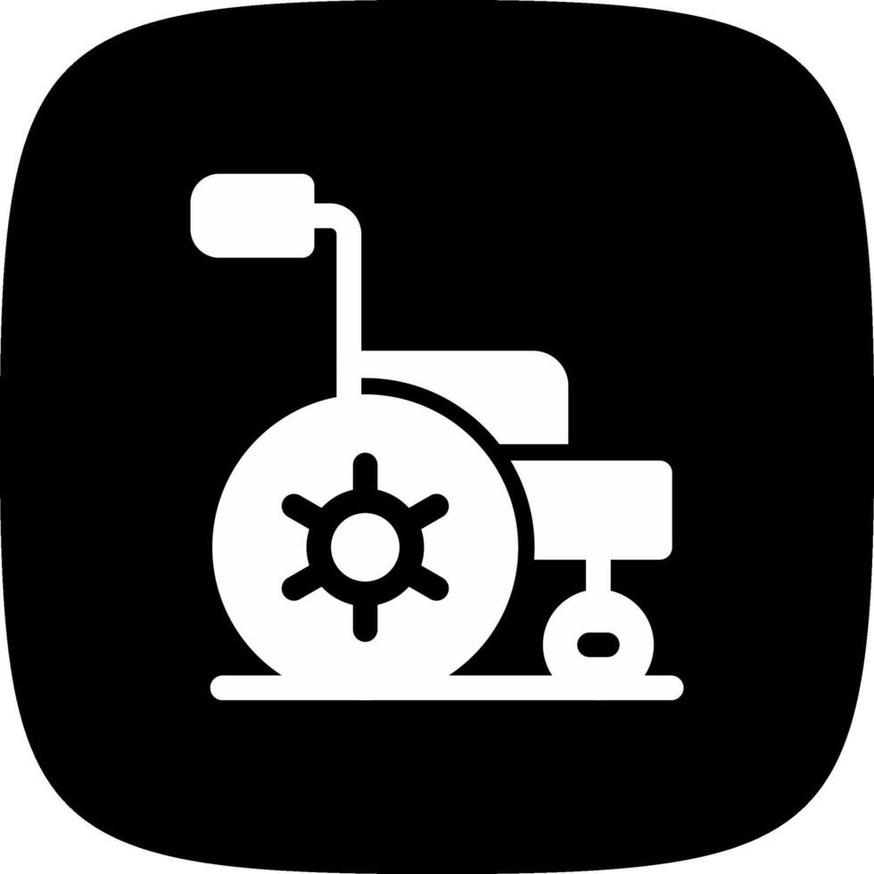 Wheelchair Creative Icon Design vector