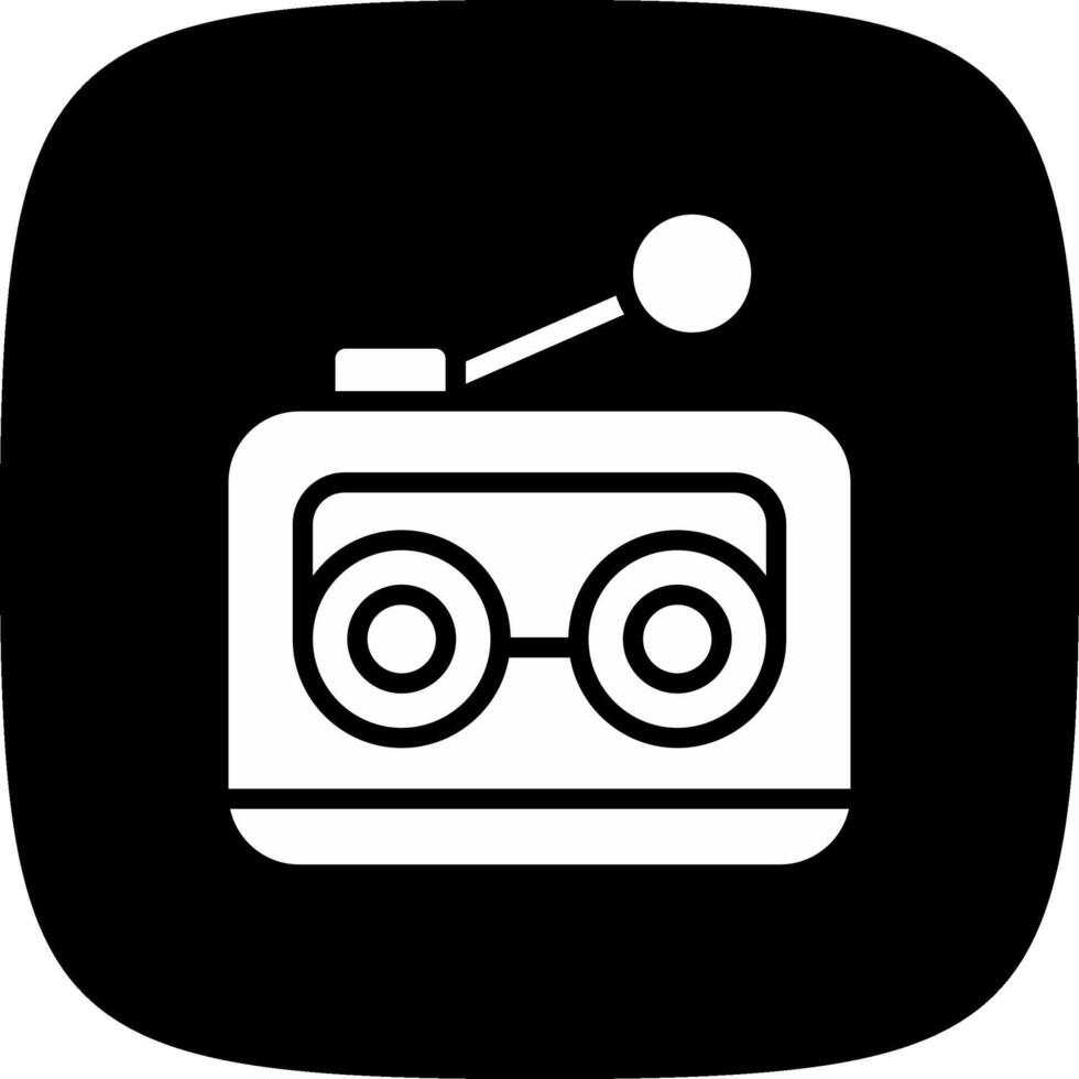 diseño de icono creativo de radio vector