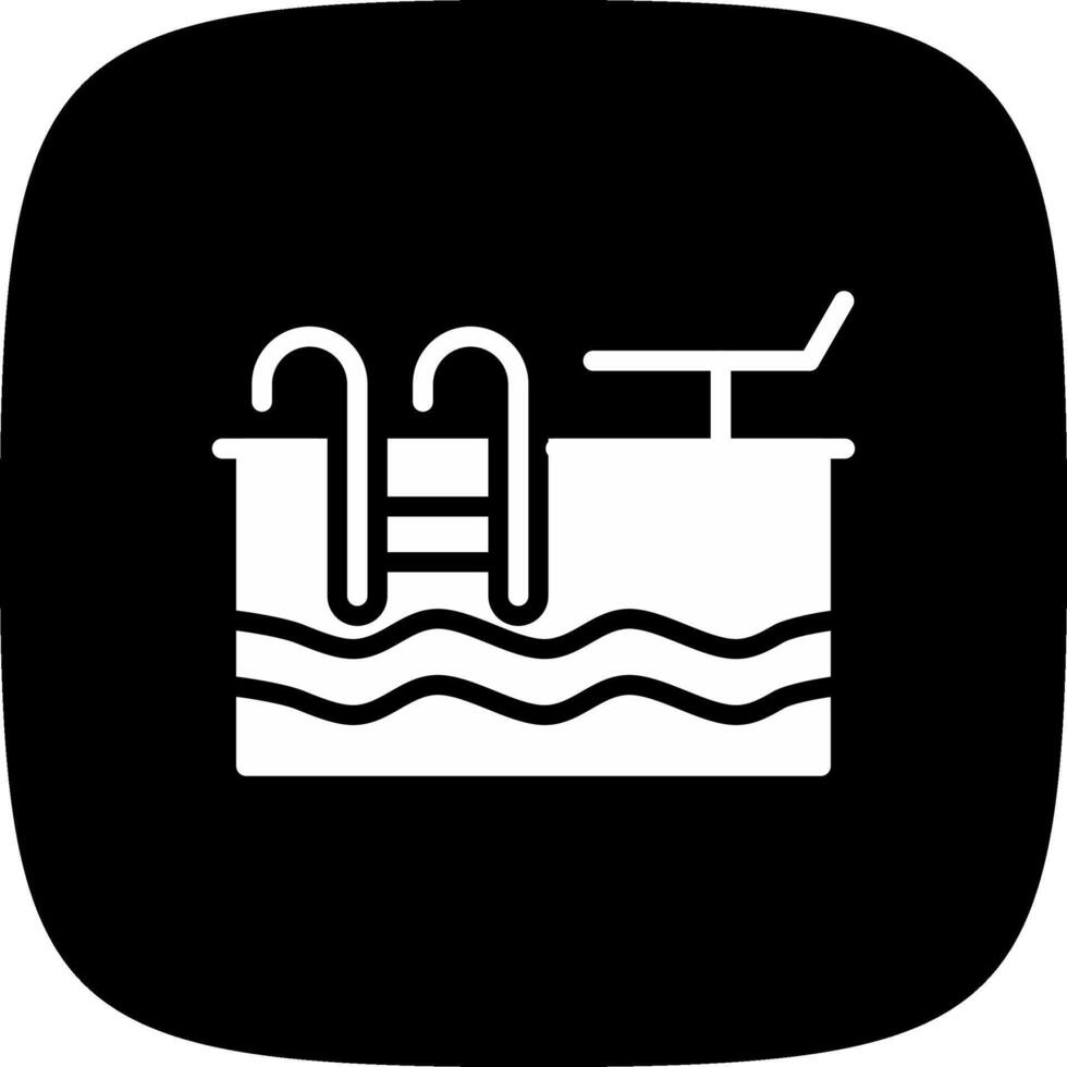 Swimming Pool Creative Icon Design vector