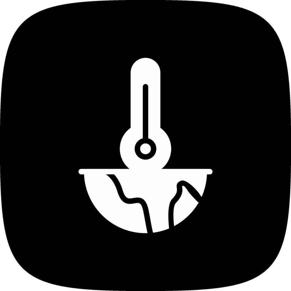 Global Warming Creative Icon Design vector