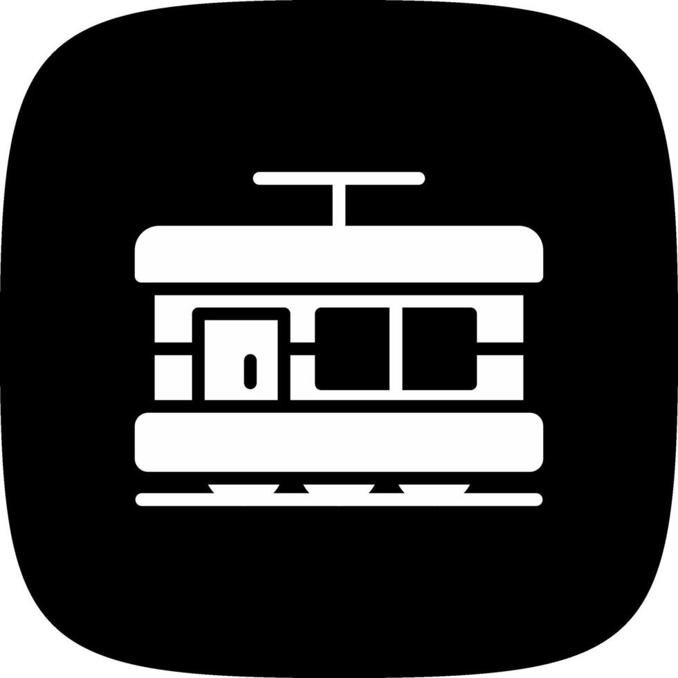 Tram Creative Icon Design vector