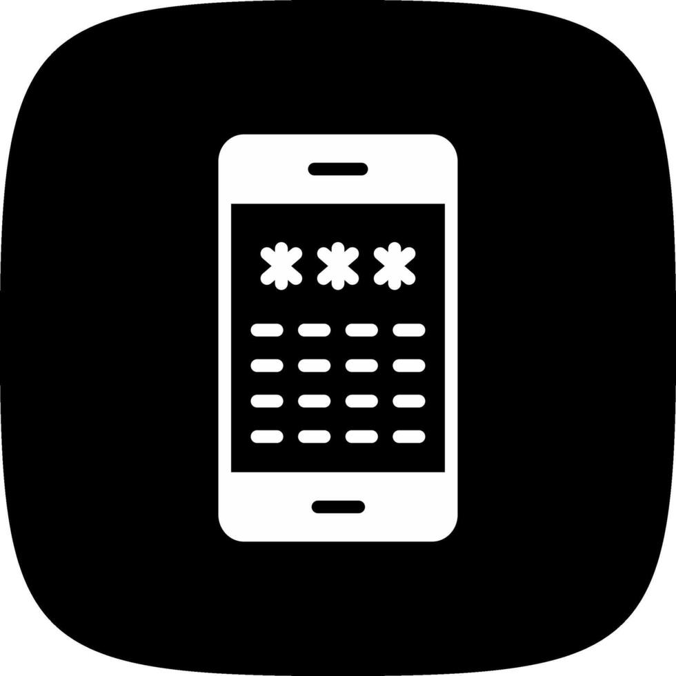 Pin Code Creative Icon Design vector
