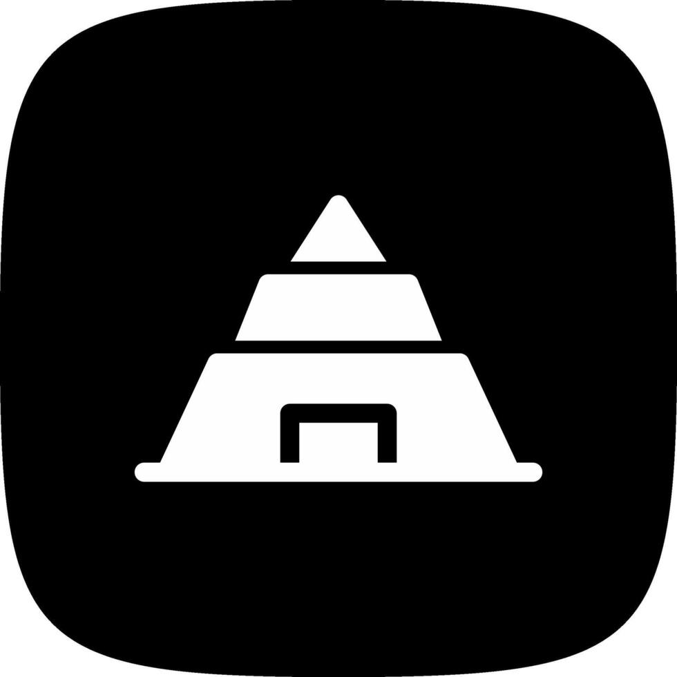 Pyramid Creative Icon Design vector